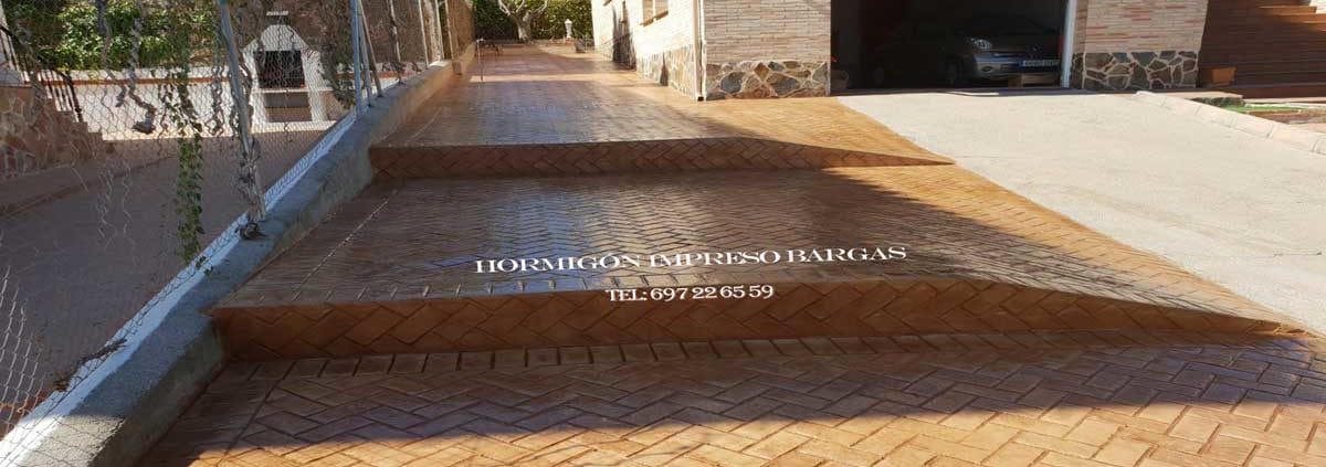 Obra de Hormigón impreso Bargas
