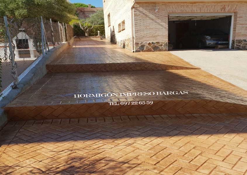 Obra de Hormigón impreso Bargas